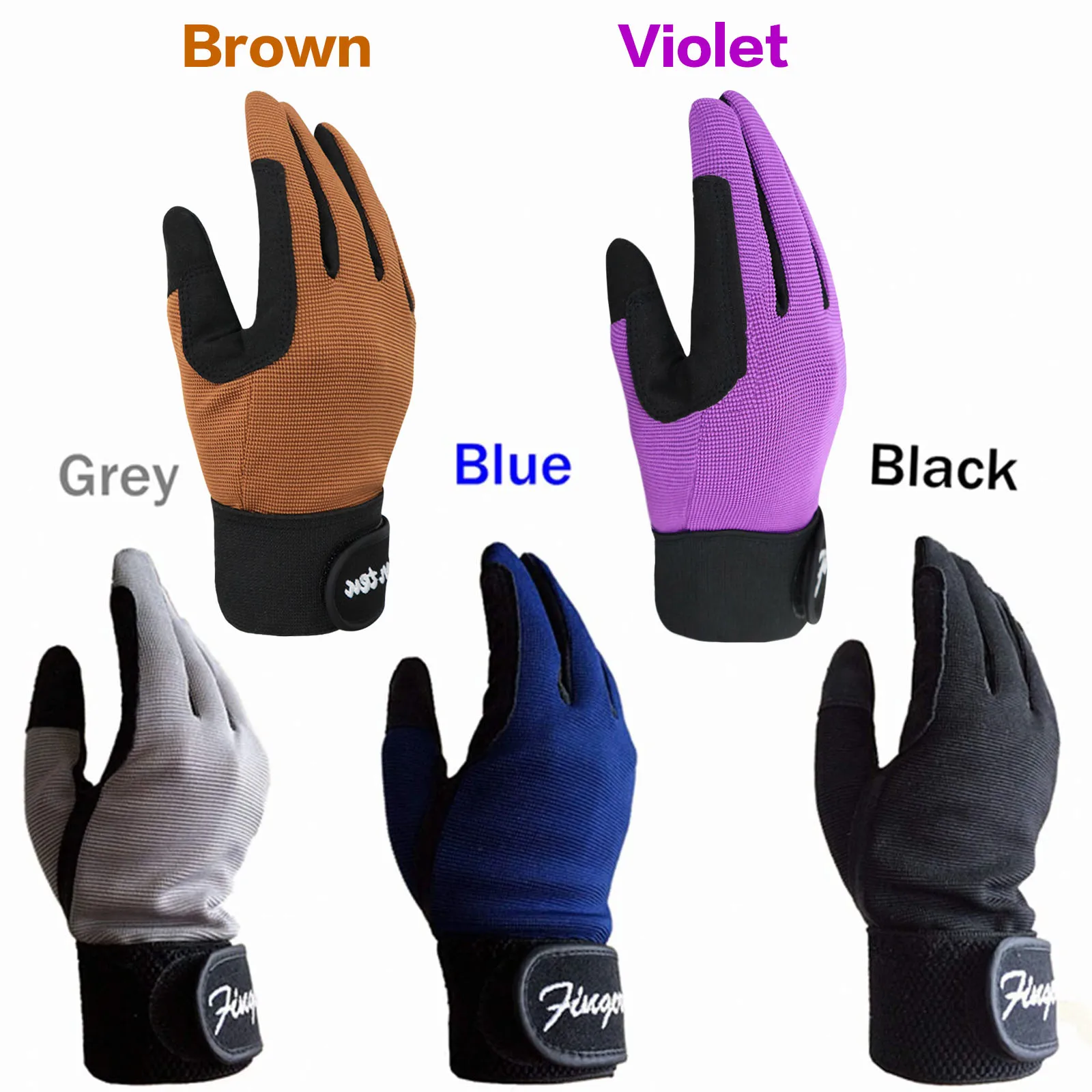 Gants d'équitation en polaire enfant Equipage