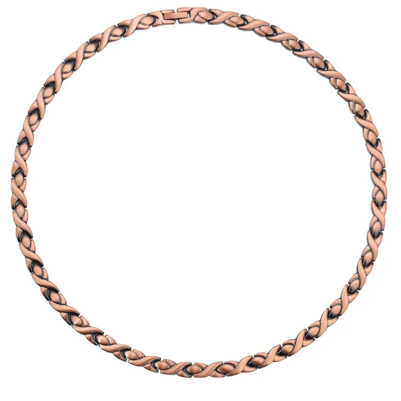 Men Necklace Women Necklace Pure Copper Magnetic Necklace Adjustable Size