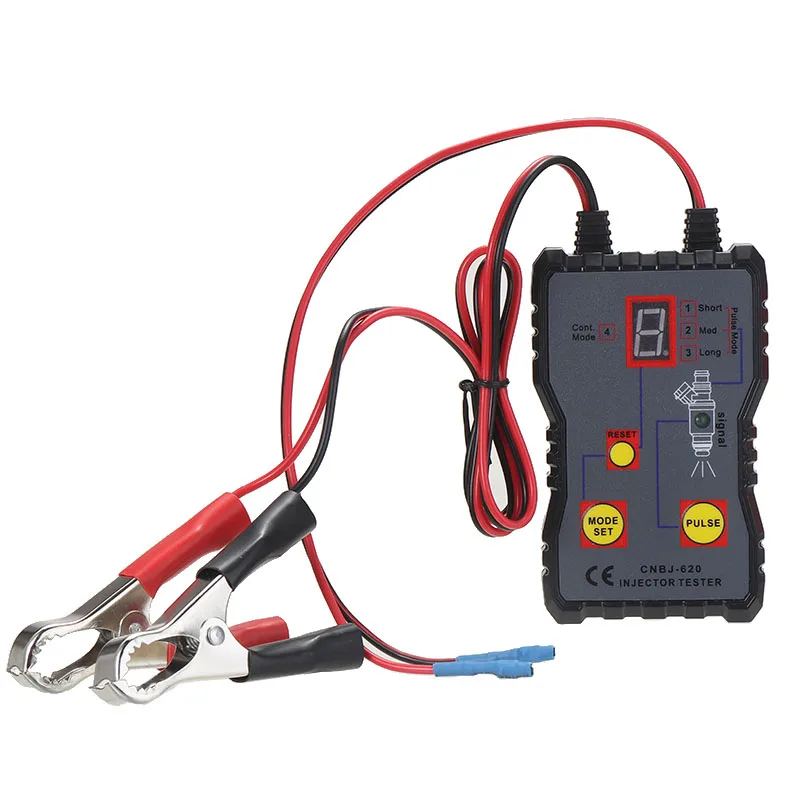 

12V Car Fuel Injector Tester Detector Pressure System Diagnostic Testing Tool 4 Modes Tester Powerful Fuel System Scan Tool