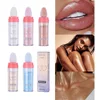 Body Glitter Shimmer Face and Body Highlighter Powder with Sponge Head High Fairy Glitter Sparkle Powder Brightens Makeup Stick 1