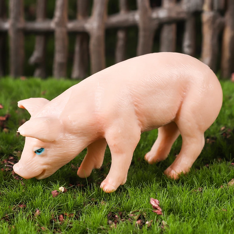 Animali giocattolo Figure Sette di maiale Maialini Cinghiale Warthog Modelli Figurine di animali da fattoria Action Figure Regali per bambini Giocattoli per bambini Giochi  26