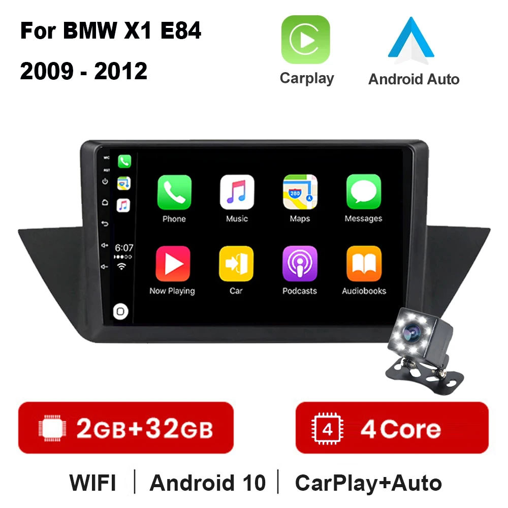 

Android 10 For BMW X1 E84 2009 - 2012 Car Radio Multimedia Video Players Android Auto CarPlay 2 din no dvd Gps Navigation