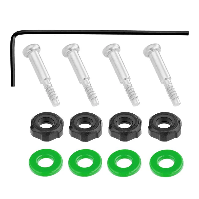 Casio Watch Screw Set with Gray, Blue, and Orange Rubber Rings