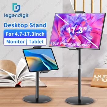 Soporte para tableta para iPad, Monitor portátil, soporte de escritorio, altura ajustable, Base pesada, soporte para tableta para pantalla Kindle 1 Soporte para tableta para iPad, Monitor portátil, soporte de escritorio, altura ajustable, Base pesada, soporte para tableta para pantalla Kindle 1