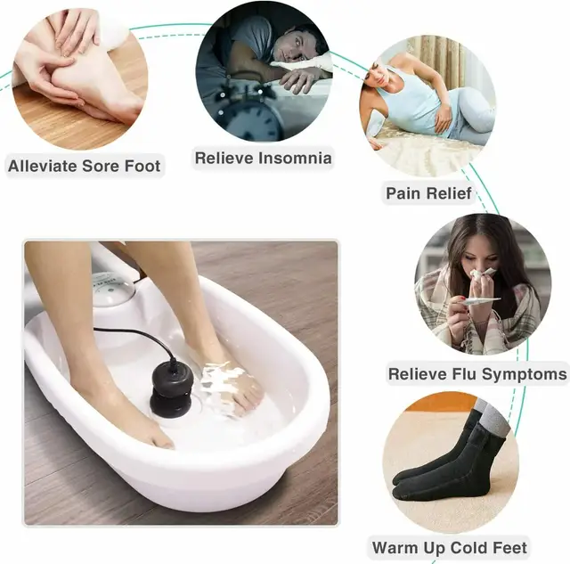 Detox Ionico Piede Spa Bagno Macchina Mini Pediluvio Ion Detoxificatore Terapia Sanitaria Pulire Pediluvio Vibrat Whirlpool Cura Array Aqua 3