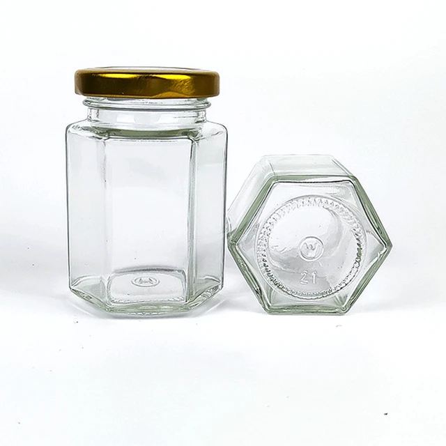 30 Vasetti Miele In Vetro Esagonali Da 45ml - Con Coperchi Dorati E Accessori Per Decorazione - Foto 5