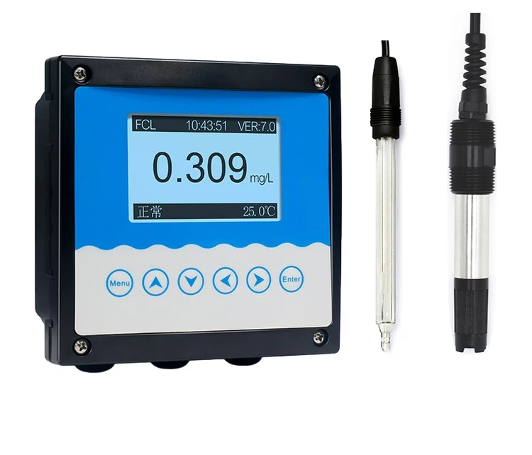 

Drinking Water Online Residual Chlorine Analyzer Controller Free Residual Chlorine Meter Electrode Sensor