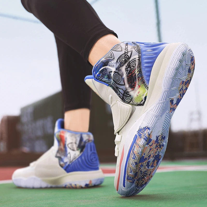 Men's Basketball Shoes Unisex Cushioning Anti-Friction Sport Shoes Men Light Basketball Sneakers Women High Top Gym Boots