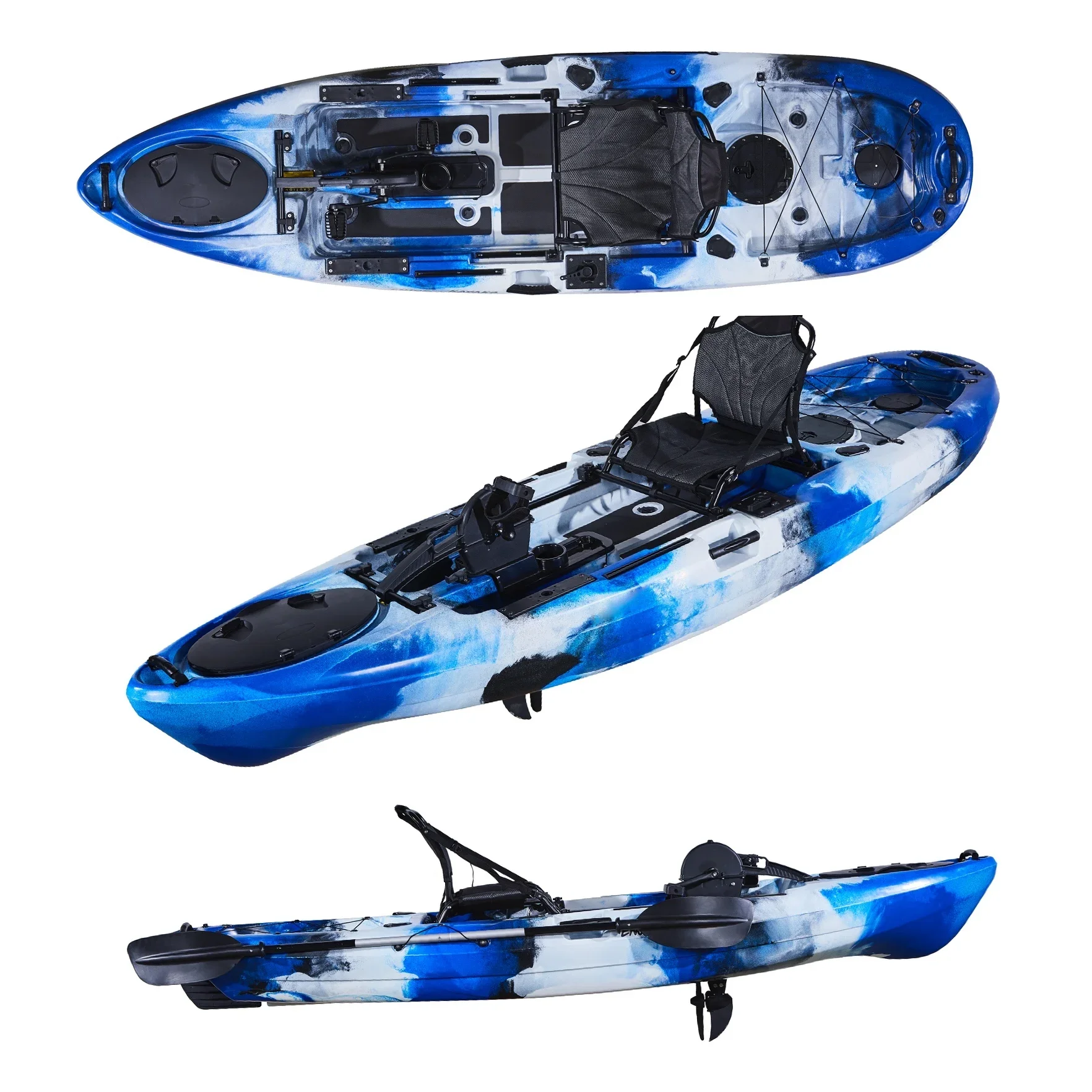 Canoe /kayak 10ft Pedal Drive Kayak Single Fishing Kayak 1 Person