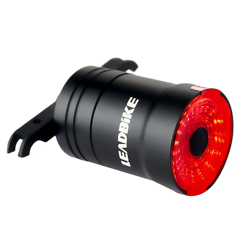 

Задний фонарь для велосипеда LEADBIKE, светодиодный фонарь с датчиком тормоза, USB-зарядка, Аксессуары для велосипеда
