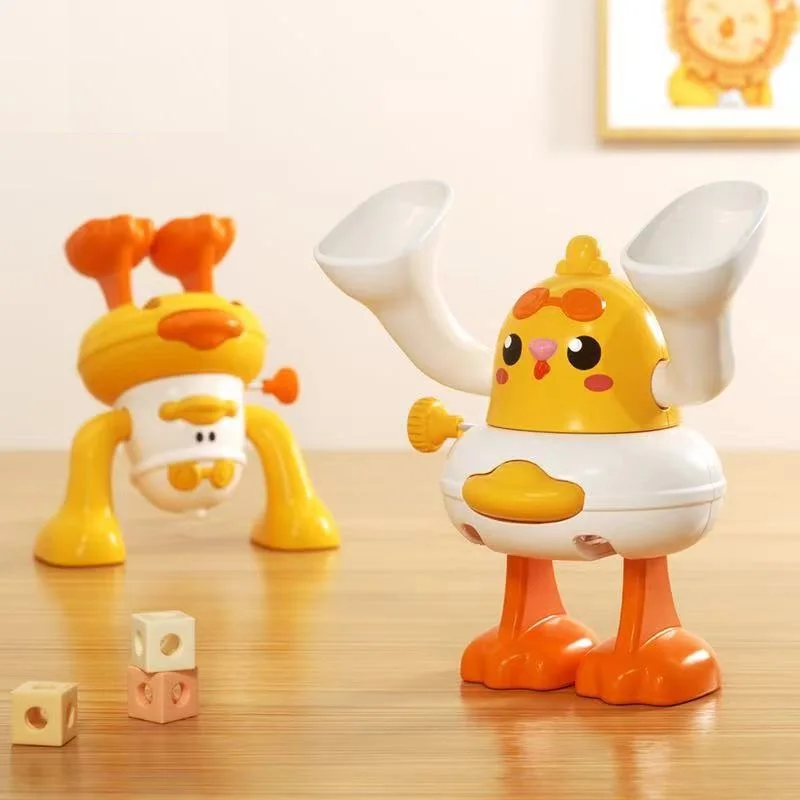 Crawling Baby Toys 6 12 Months Rolling Clockwork Duck Wind Up Infant Tummy Time Baby Toys Early Educational for Babies Gift wind up toy,baby crawling toy