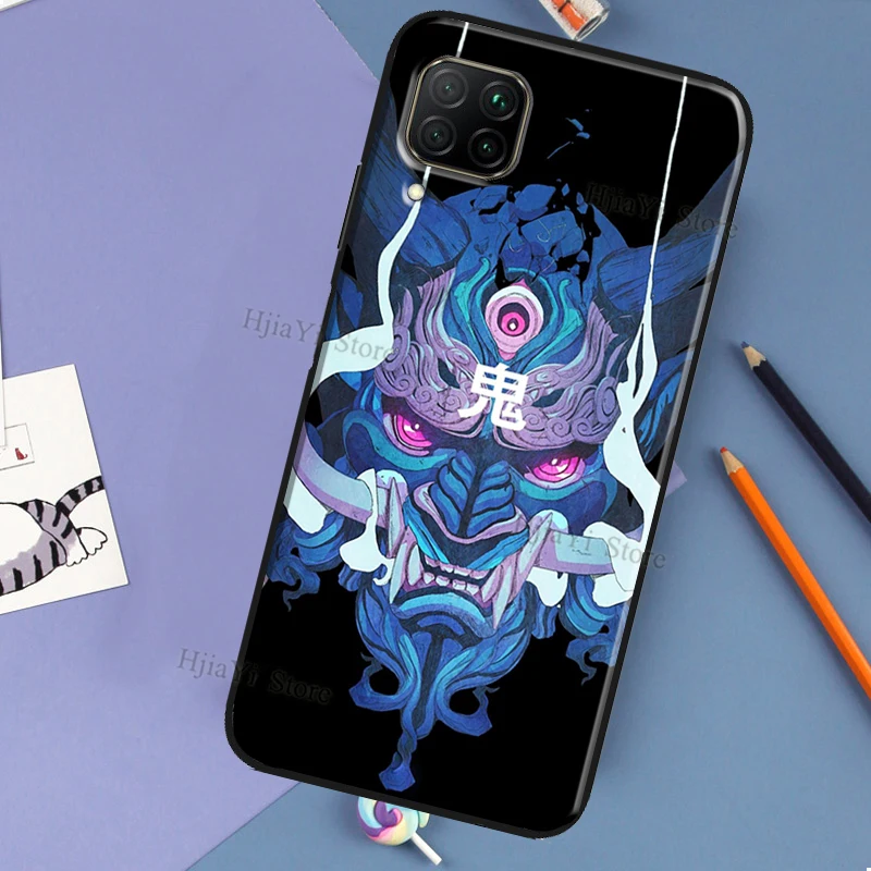 Oni Samurai Mask Design Phone Case - Sleek and Protective Cover