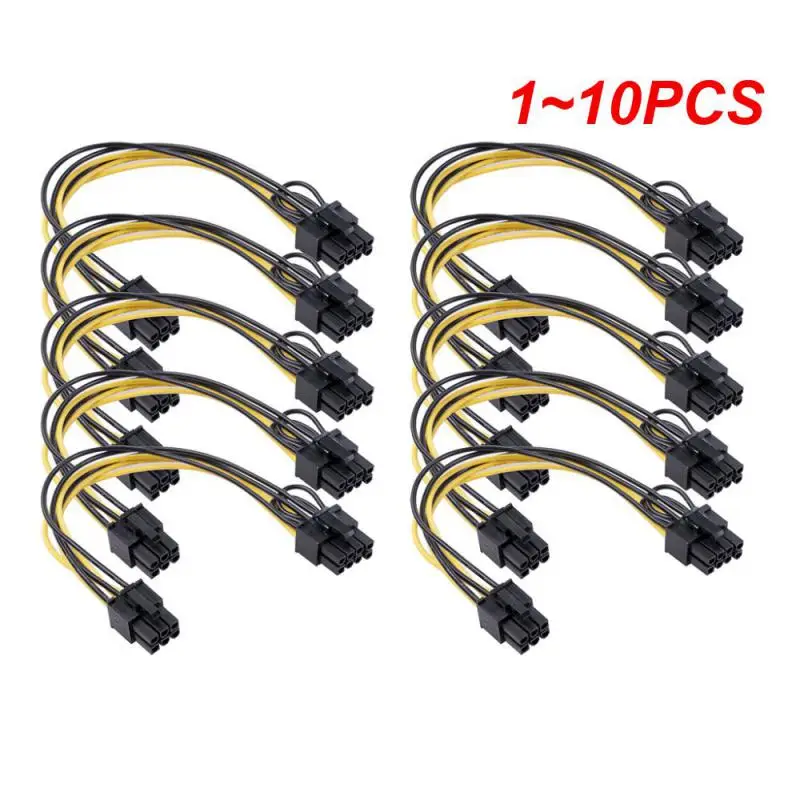 

1 ~ 10 шт. PCI-Express PCIE 6 Pin к Dual 8 (6 + 2) Pin VGA Графическая Видеокарта адаптер кабель питания Pci-e кабель питания 20 см