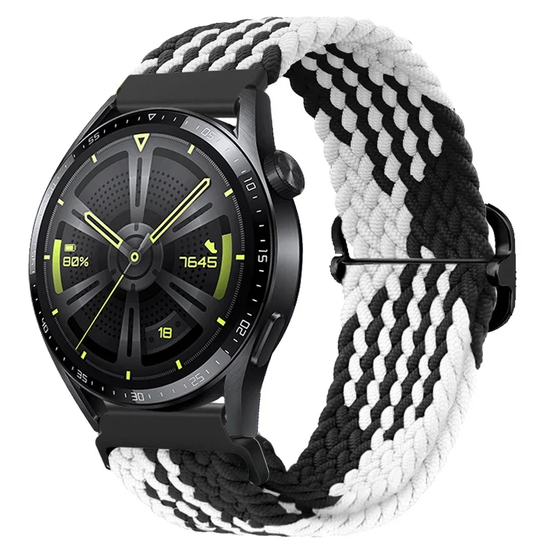 Nylon Braided Watch Strap - Durable Fabric Bracelet Wristband