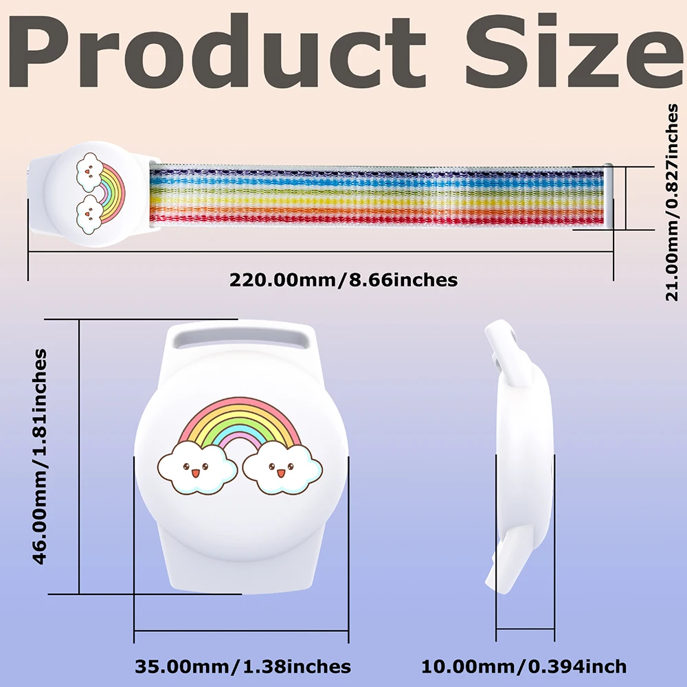 Kids' Adjustable Anti-Loss Nylon Wristband with Protective Bracelet Case