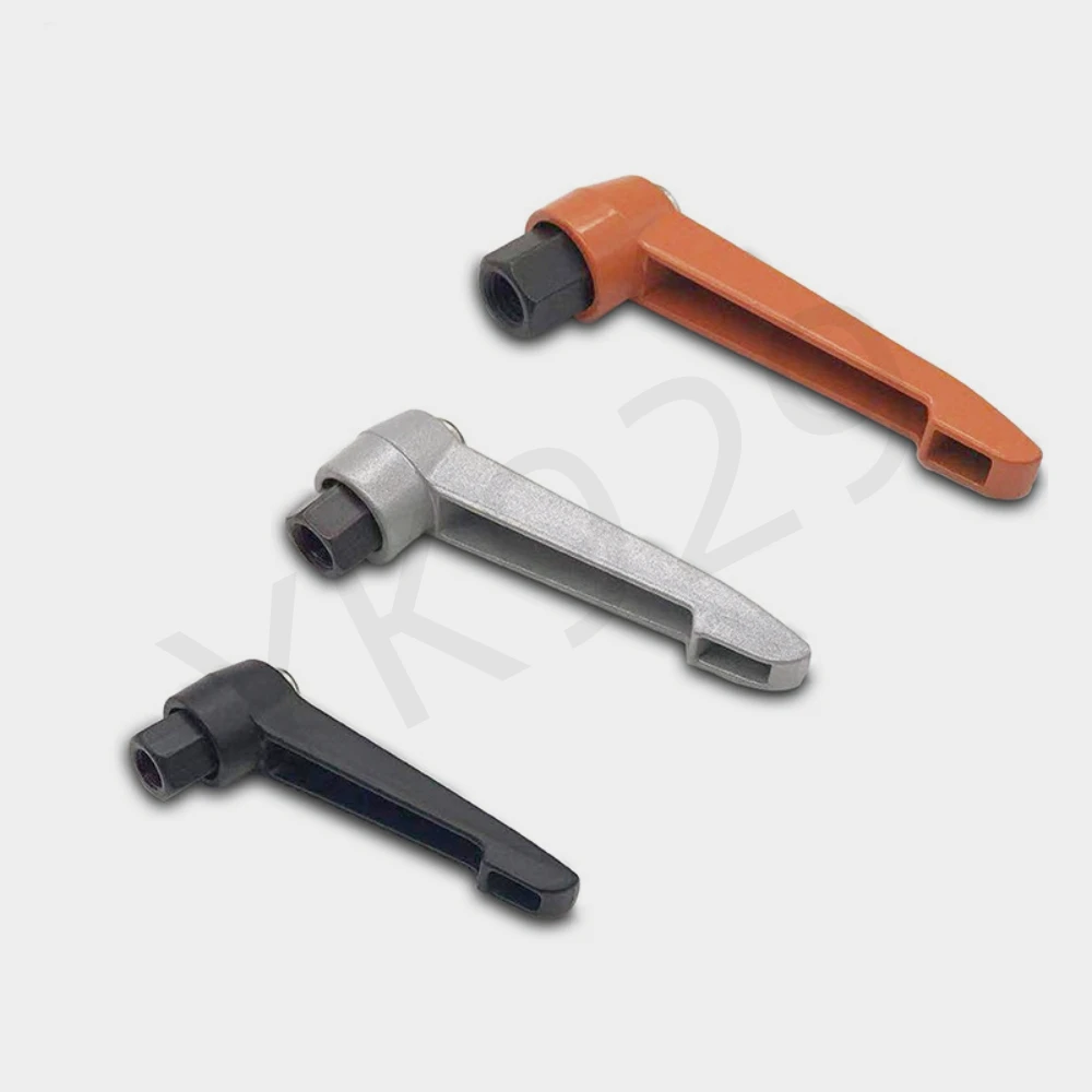 Mechanical equipment handles YK929-A zinc alloy locking L-shaped handle internal thread universal adjustable handle for mechanical equipment