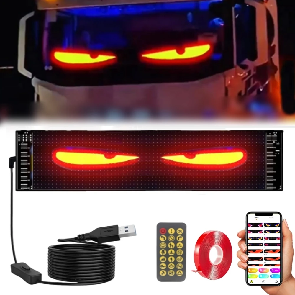 Demon Eyes Bluetooth App contrôle LED panneau de voiture