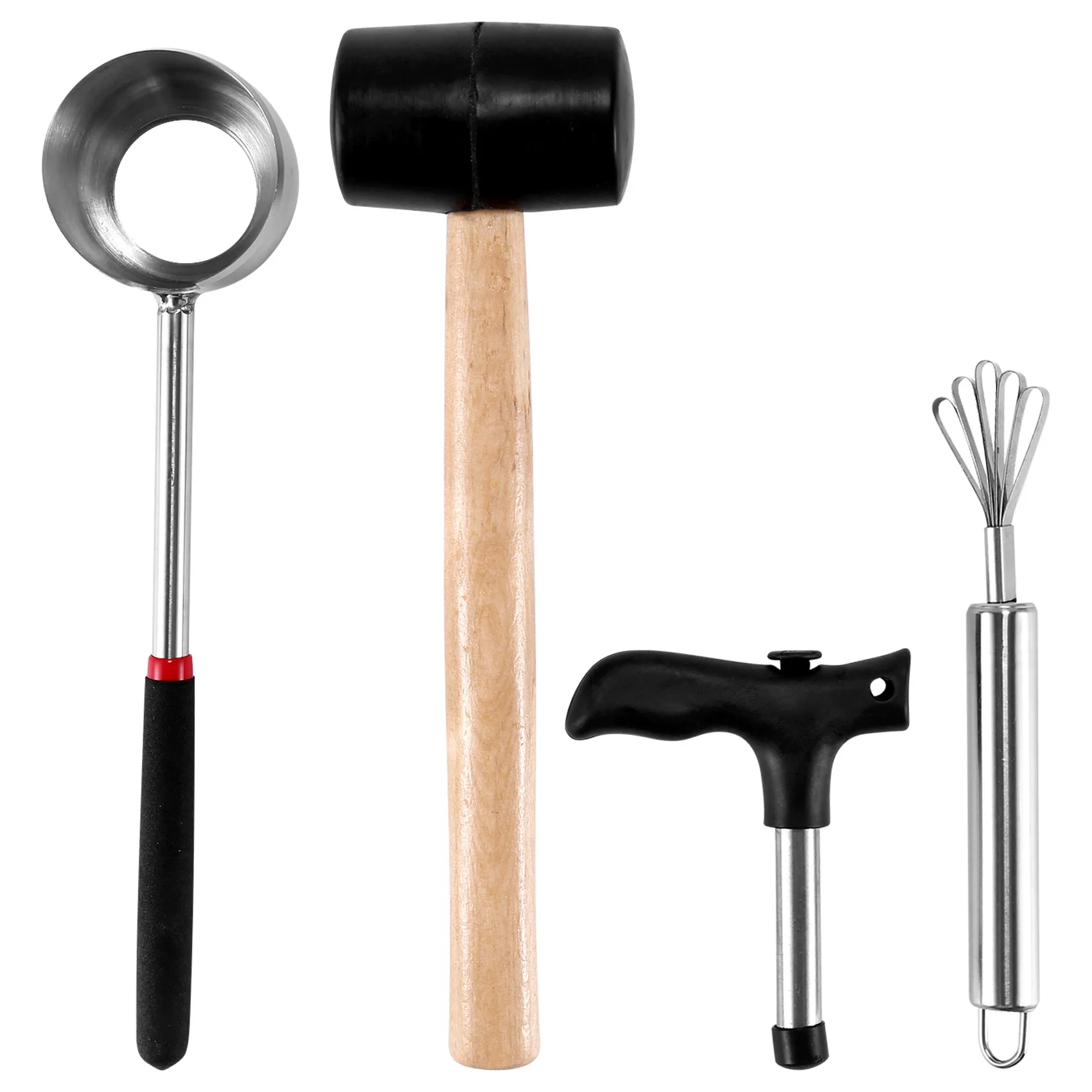 

5Pack Coconut Opener Tool Set for Young Coconut Stainless Steel Coconut Opener Kit Jack Opener Kit