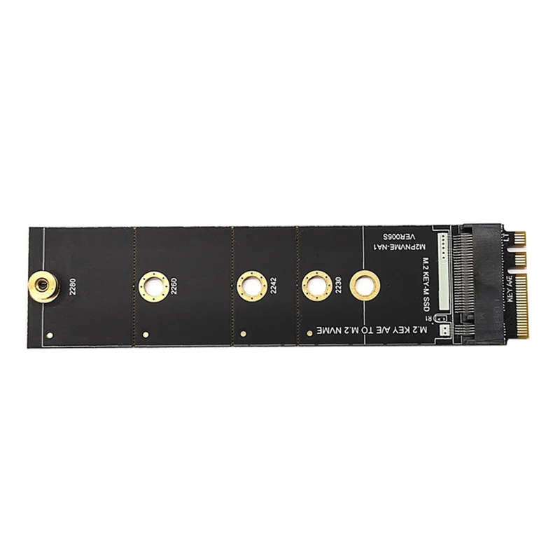 M.2 A+E KEY Slot To M.2 NVME Adapter Card NGFF To KEY-M Expansion Card NVMe PCI Express SSD Port Expansion Adapter