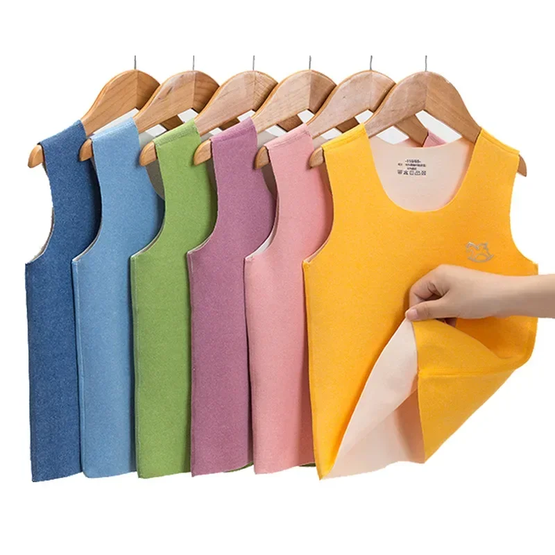 Girls Tank Tops Thermal Underwear Vest For 2-14 Years Old Kids