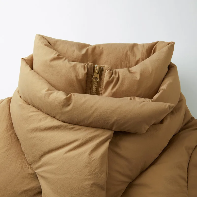 INMAN Women Down Jacket 2023 Winter Long Sleeve Windproof High Collar Design Loose Thick Coat Fashion Versatile Warm Outwear