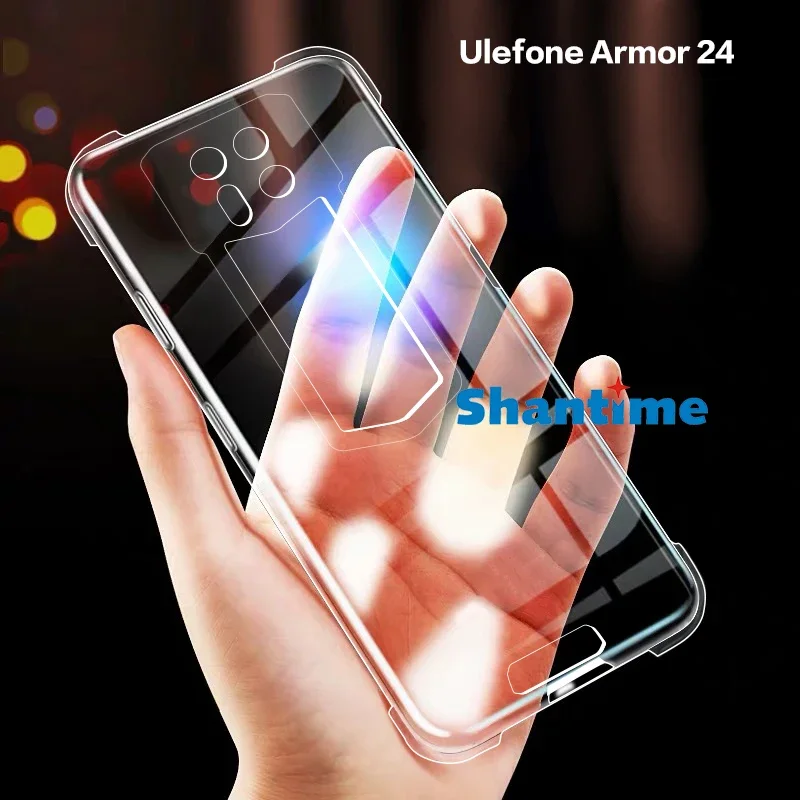 Funda para Ulefone Armor 24, carcasa ultrafina, cristal transparente,  tecnología de absorción de impactos, parachoques suave, TPU, Ulefone Armor  24