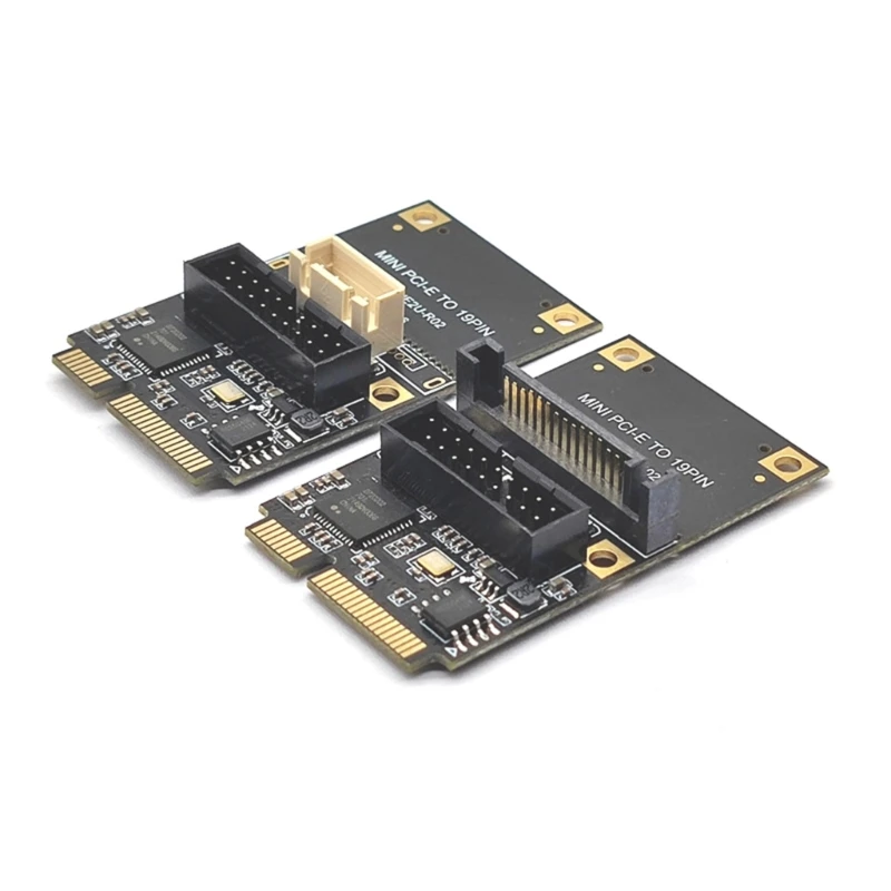

Плата расширения Mini PCI-E на USB 3,0, переходная мини-карта PCI-Express на 19pin USB3.0, 15 контактов/4 контакта питания