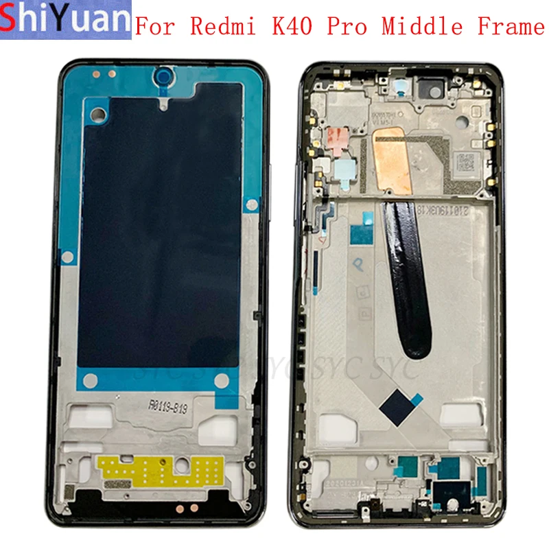 

Housing Middle Frame LCD Bezel Plate Panel Chassis For Xiaomi Redmi K40 Pro Phone Metal LCD Frame Replacement Parts