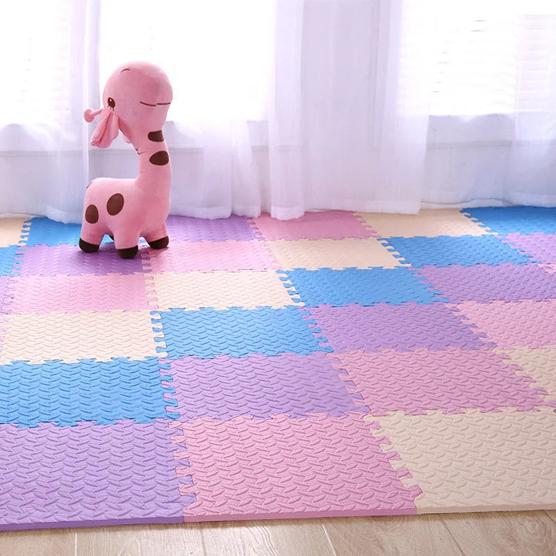 

9 Pcs/Set Children's Mat 30*30*1.2CM Exercise Mats EVA Foam Floor Tiles Gym Mat Fitness Mat Creeping Mat Rugs Floor Tiles