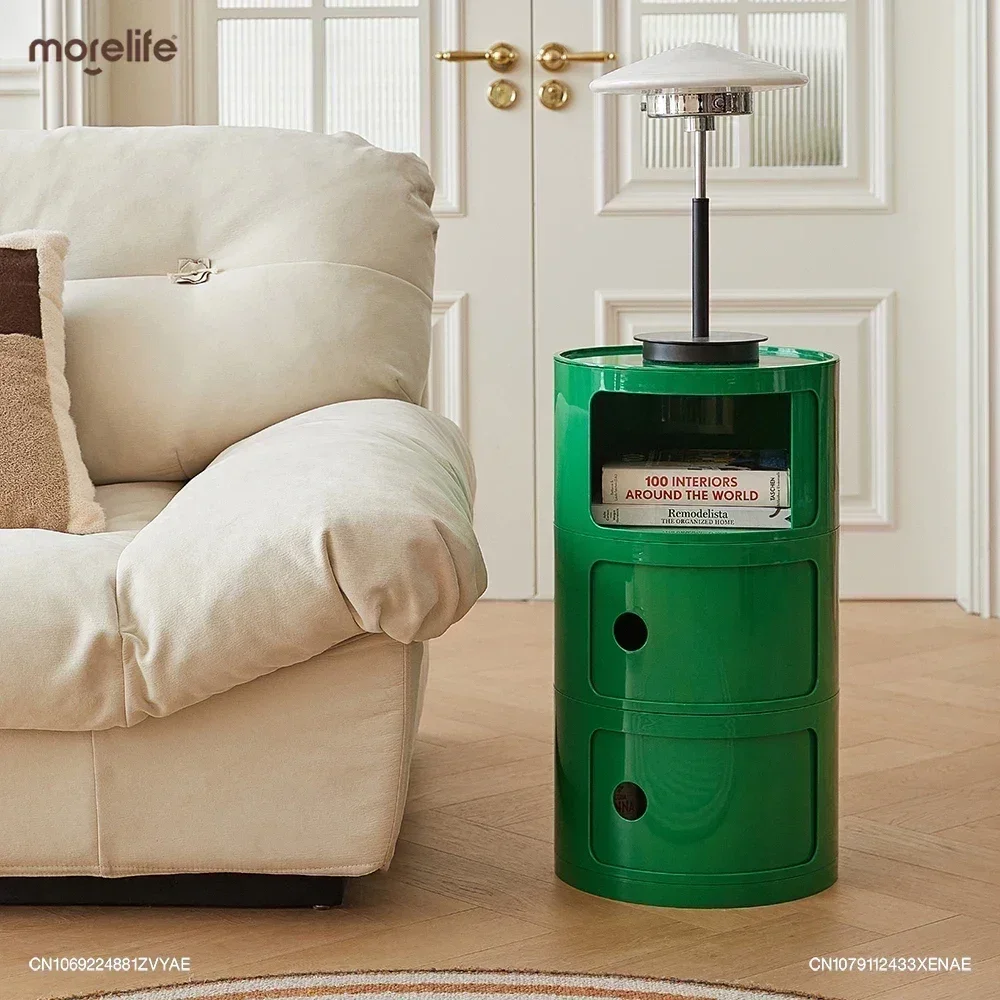 Nightstands and Coffee Tables Minimalist Round Plastic Living Room Furniture