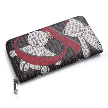 CH Brand Pattern Printing Design Ladies Wallet Fashion Classic Women Small Wallet Standard Wallet Pure Color Design High Quality 1