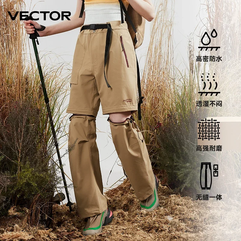 VECTOR 3L Men Women Hiking Pants with Zip-Off Waterproof Cuff Lightweight and Durable Pantalones Tacticos Para Hombre Trek