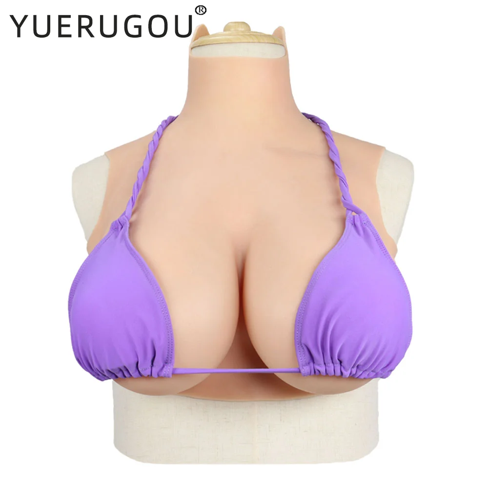 Silicone Breast Form Realistic Fake Boobs Chest Tits X Cup Shemale