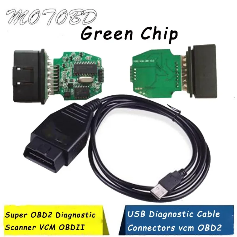 Vcm Obd Per Ford Obd2 Scanner Vcm Obd Focom Scan Tool Obd Cavo Diagnostico Automatico Per Ford Vcm Strumento Di Rilevamento Guasti Dell'Auto Obd Focom