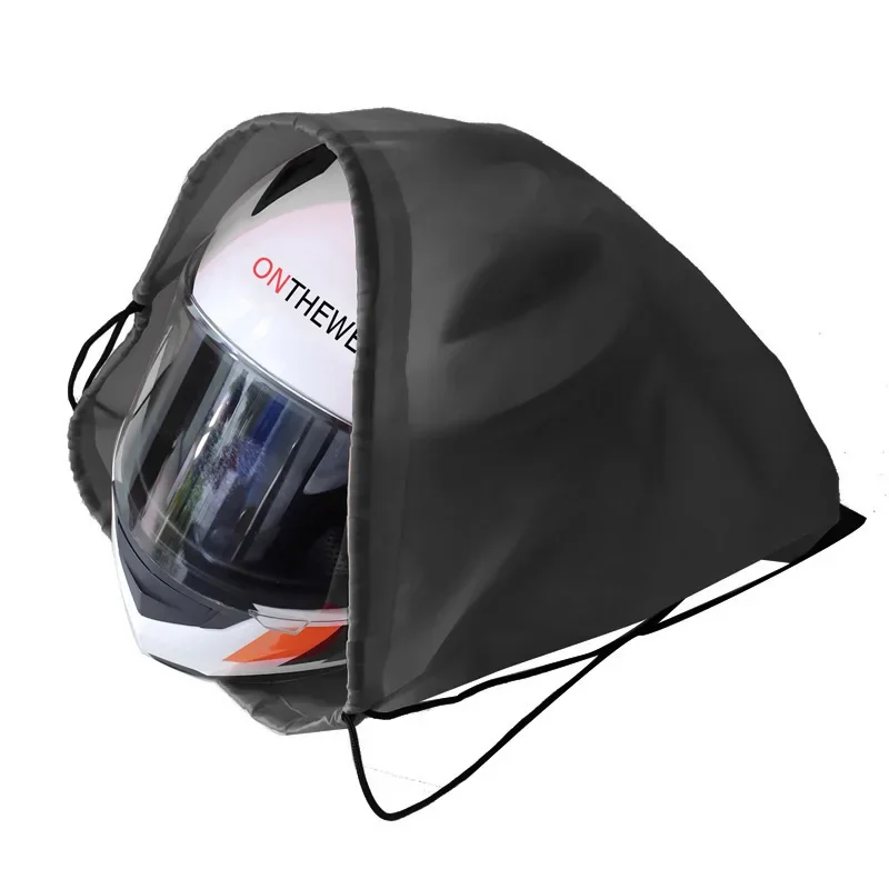Lot De 2 Sacs Pour Casque Moto/vélo - 47x43cm, Léger (150g), Cordon Ajustable, Multifonction - 13