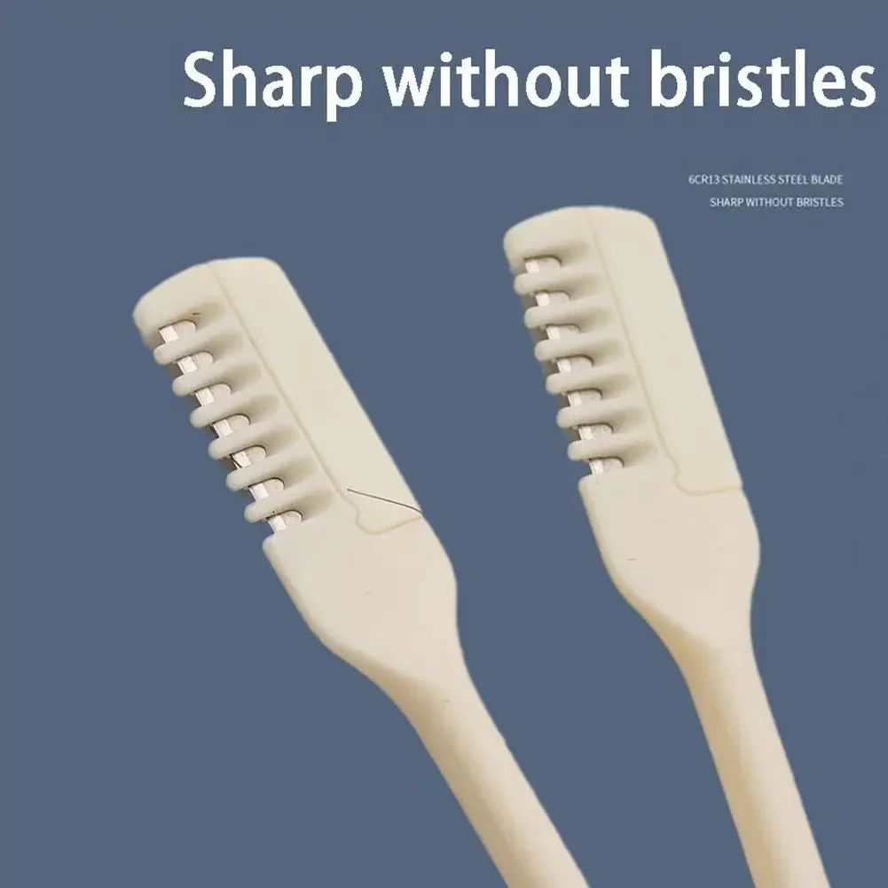 Safe Portable Manual 1/2/3pcs For Women And Men 2024 Newest Nasal Hair Cutter 360 Degree Rotating Clippers Nose Hair Trimmer