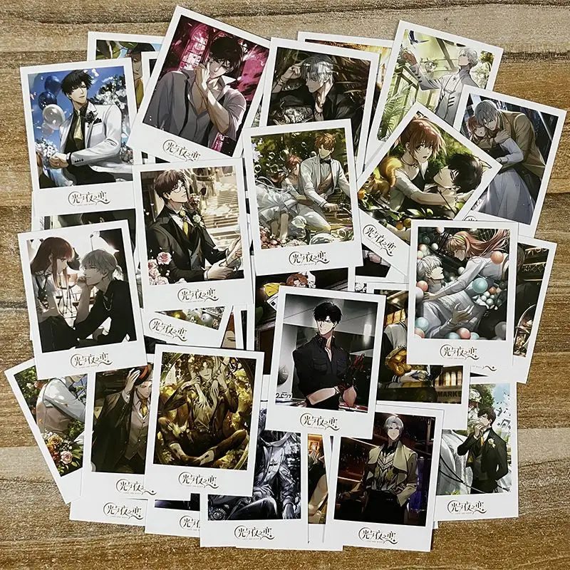 Light And Night Anime Cards 40PCS Set Osborn Evan LOMO Card Self Made 