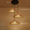 3 Heads E27 Hanging Decor Chandeliers Bamboo Pendant Lights Asia Restaurant Hotel Pendant Lamp Living Room Hanging Bamboo Light 2
