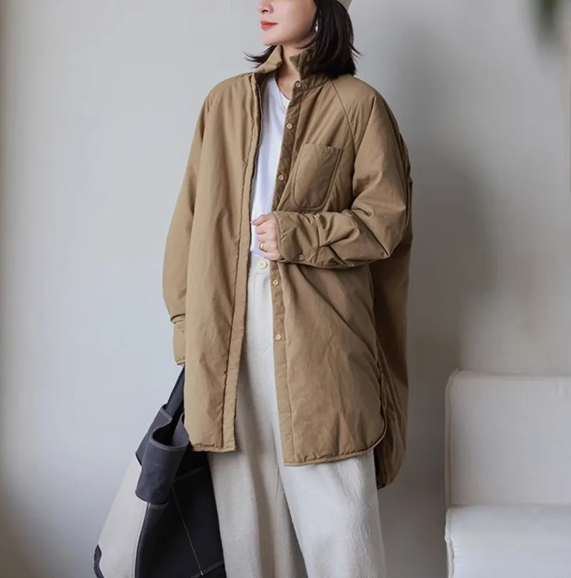 

Cotton-Padded Coats, Long and Thick, Warm, Autumn and Winter, 2023, 20230912
