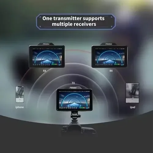 Shimbol ZO600M ZO600MS 5.5" 5G Wifi Wireless Video Monitor with Free Switch Transmitter Receiver 1000nit HDR Recording Playback