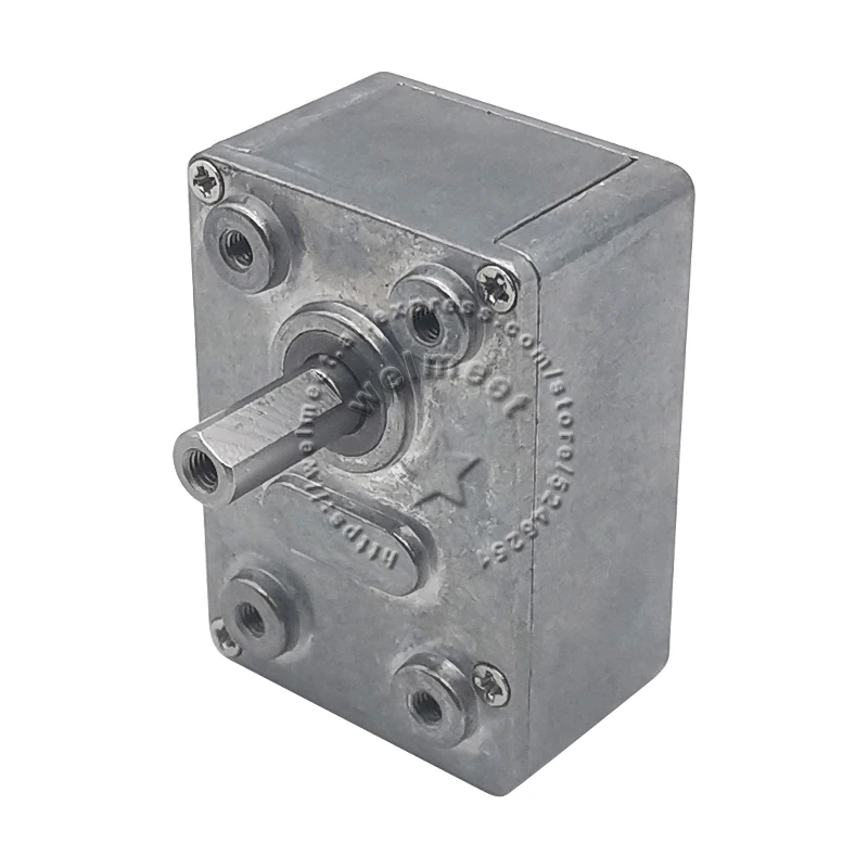 46x32 Full Metal Gearbox Turbo Worm Motor Speed Reduction Speed Reducer For JGY370