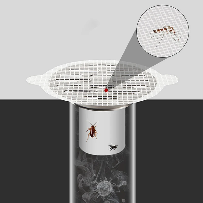 Floor Drain Filter Kitchen Self-adhesive Sticker Anti-blocking Anti-odor And Hair Disposable For Bathroom