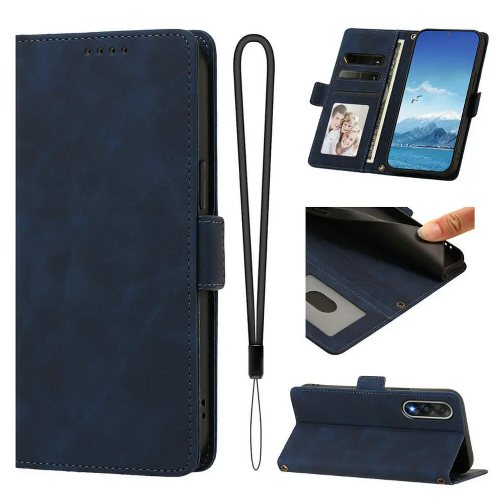 Leather Flip Case Wallet  with 360° Protection