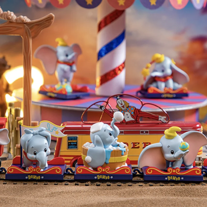Disney Dumbo Train Circus Series Action Figure Toys Kawaii Dumbo