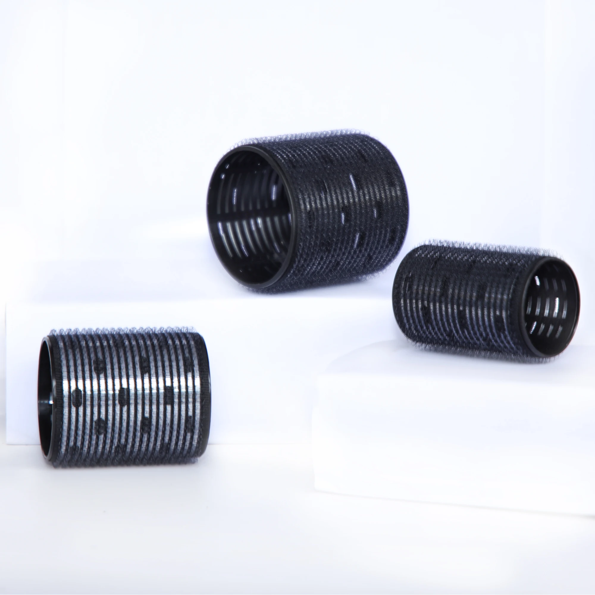 6pcs/set Aluminum Core Thermal Hair Rollers Fast Heating Ceramic Ionic Hook & Loop Air Bang Magic Sleep Curl Bar 60mm 1949