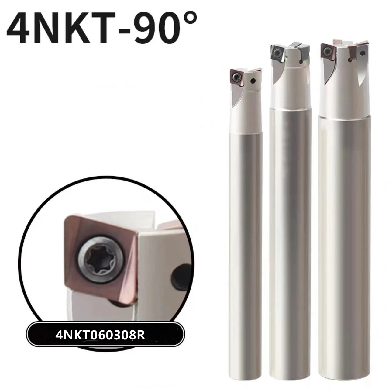 TE90FastFeedMillingCutterBarFor4NKTinsertShockresistant