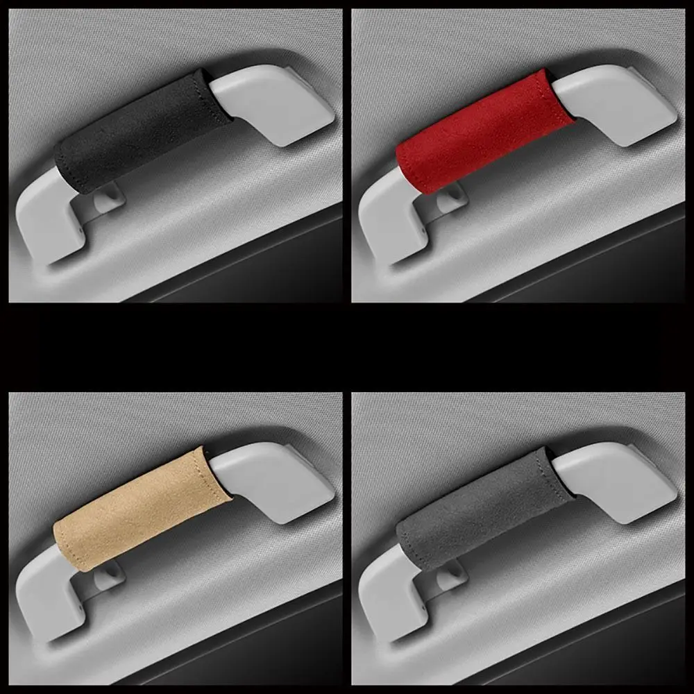 

Anti-slip Car Armrest Cover New Wear-resistant Suede Handle Glove Auto Inner Decor Protective Cover Car