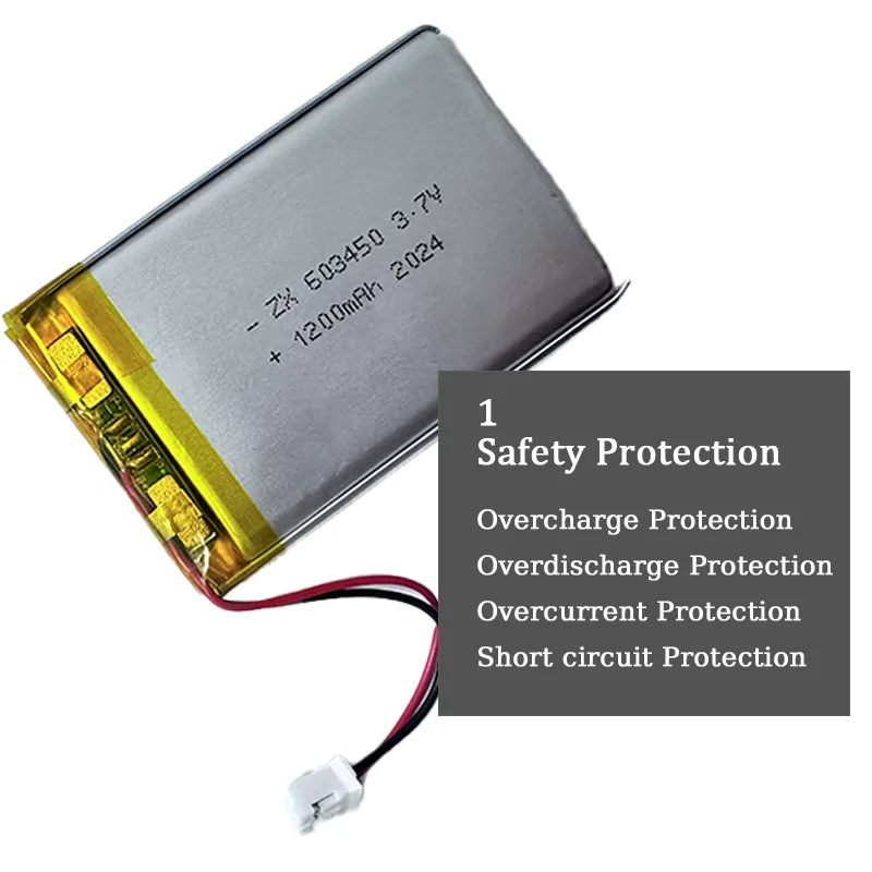 携帯 充電式リポバッテリー,jst ph,リチウムポリマー,mp3,ラップ