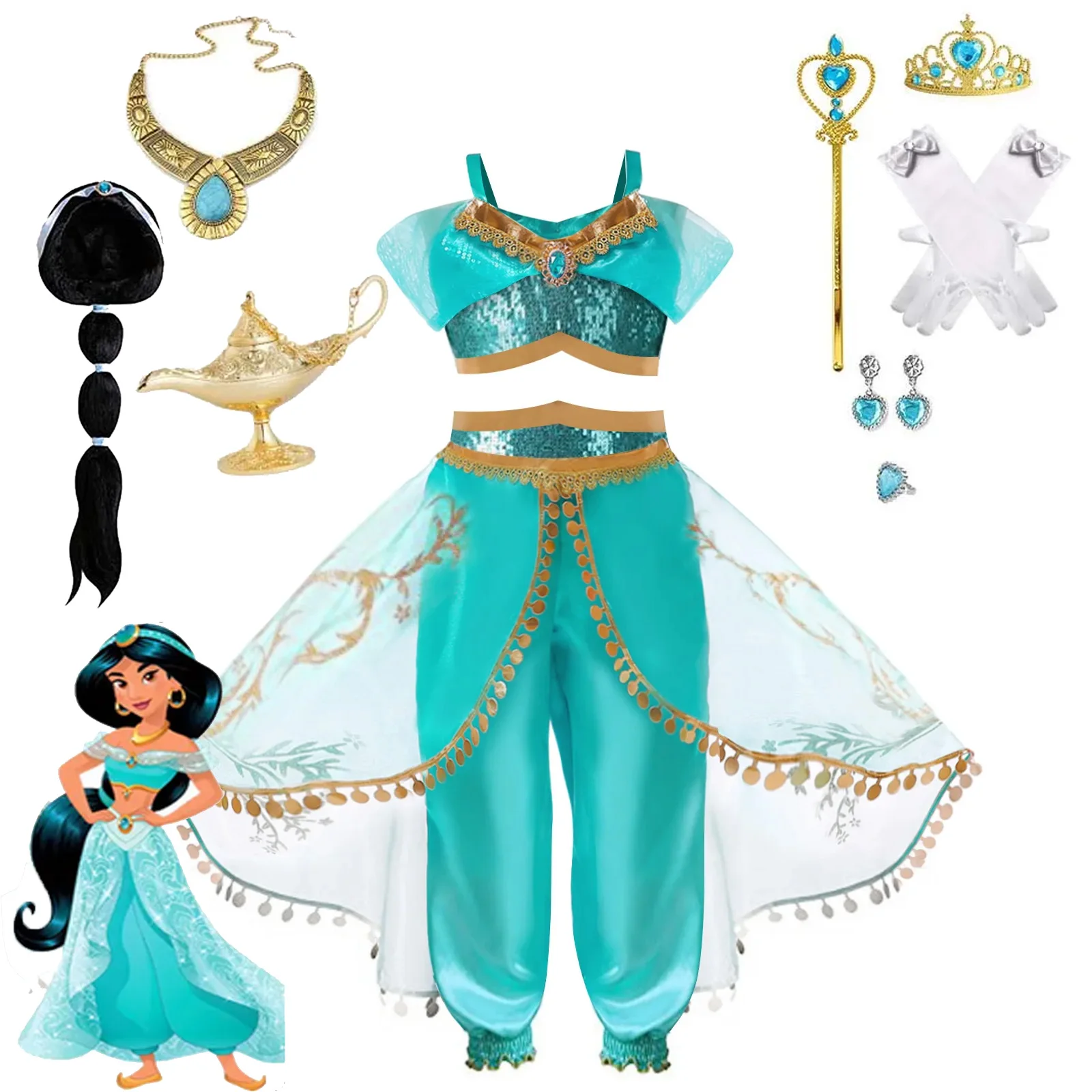 Princess Jasmine Costume, Jasmine Outfit, Jasmine Costume, Disney Jasmine, Disney  Princess, Disney Jasmine, Princess Dress, Birthday Dress -  Israel