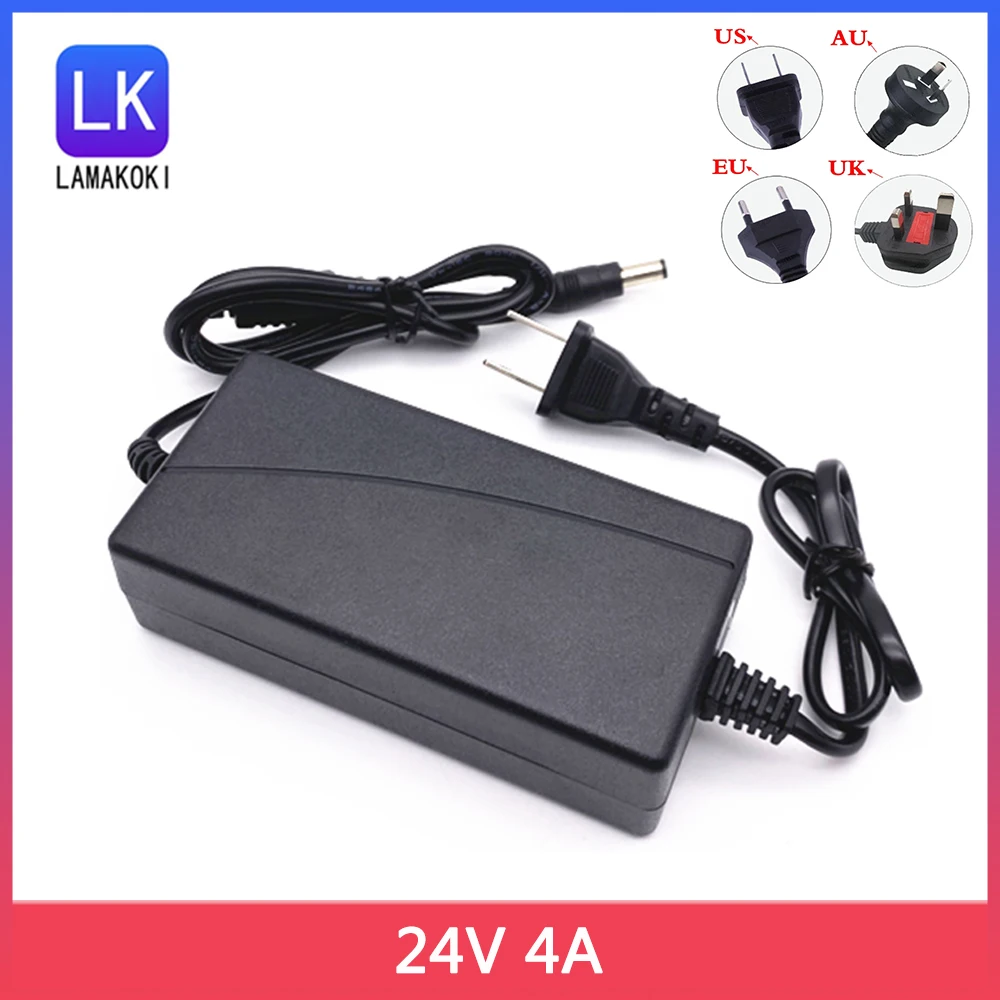 Fonte de Alimentação Universal para Laptop Adaptador de Comutação Alta Potência Equipamento de Carregamento 24v 4a 100w